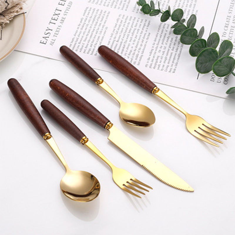 Elevate Your Dining Experience with Our Bamboo Stainless Steel Cutlery Gift Set